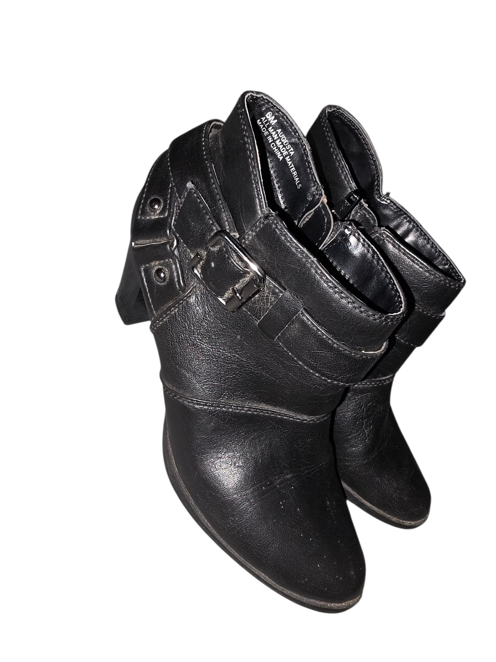 4/9/18. Reletivity Black Women's Ankle Boots with Buckle Accent